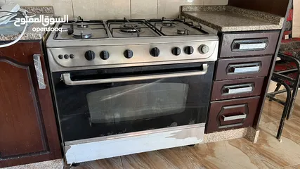  1 غاز مطبخ مع فرن