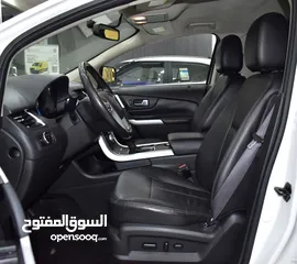  8 Ford Edge SEL AWD ( 2013 Model ) in White Color GCC Specs