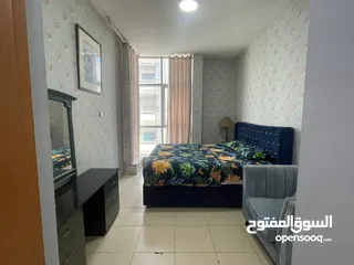  3 شقه مفروش غرفه وصاله للايجار الشهري بعجمان منطقه الحميديه ، شارع الجامعه