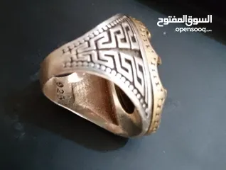  6 خاتم فضه عيار 925 للبيع مقاس 17 ووزن 25 موجود بسحاب