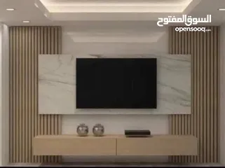  10 ورق جدران والشيبورد وبانوهات وجبسن بورد وبديل الرخام وبديل الخشب وبديل الحجر والقرميد والفاير بليس