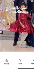  4 فساتين سهره فخمين ملبوسين بس ساعتين شبه جديييد