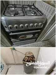  1 cooking range and washing machine