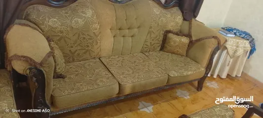  1 طقم كنب 7مقاعد البيع بسعر حرق