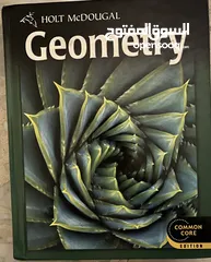  1 Geometry Holt McDougal common core book.