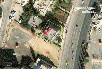  2 قطعة ارض تجاري للبيع في العبدلي موقع مميزعلى ثلاث شوارع وقريبة من المستشفى الاسلامي