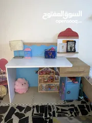  2 سرير+مكتب (غرفة اطفال)+كنتور+ كومدي تعليق