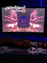  1 Samsung 24”curved شاشة العاب 24 انش  144 هرتز (fhd)  (1800R (Amd freesync