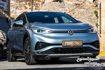  4 Volkswagen ID.4 X Pure Plus 2021  السيارة بحالة ممتازة جدا و قطعت مسافة 72,000 كم