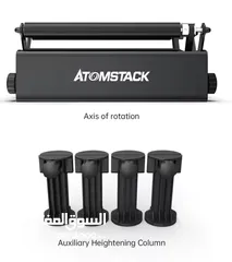  2 روتري مساعد نقش ليزر ماركة Atomsatack