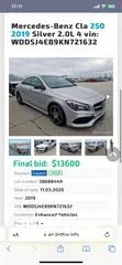  13 مارسدس cla 250 2019 بدون حادث