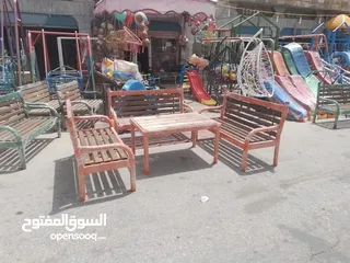  11 جلسات ومقاعد خارجية جلسات تفصيل حسب الطلب حديد ثقيل خشب سويد يوجد العديد من الموديلات