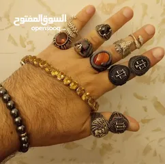  4 خواتم فضه عيار 925