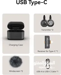  6 Hollyland Lark M2S Wireless Microphone with USB-C Plug ميكرفون هولي لاند تايب سي