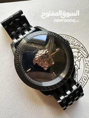  2 ساعة VERSACE Medusa لون اسود و روز جولد