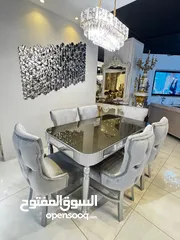  2 للاناقه عنوان لعشاق الذوق الرفيع طاولة سفره  6كراسي كوالتي عاليأحدث موديلات مقاس 160 / 90