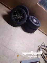  5 جنطات 17 مع كاشوك للبيع بسعر  130 دينار
