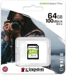  2 كرت ذاكرة لكميرات التصوير SD CARD 64GB