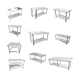  3 Stainless Steel Working table, Mobile Table  standard grade SS 304 material