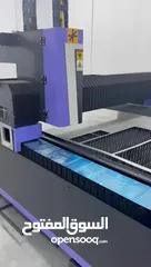  3 ماكينة قص ليزر CNC فايبر موديل AKJ1530F وارد الصين 1500واط