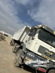  1 راس تريلة مان + صندوق 3 اكيل الحجم الكبير Man trailer head + 3-axle box, large size