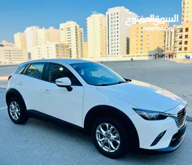  1 A Clean And Good Condition Mazda CX3 2018 White GCC