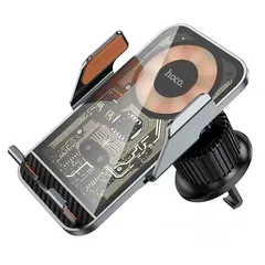  12 Hoco HW7 Car Holder with Wireless Charger شاحن لاسلكي للهاتف من شركة هوكو  شحن سريع 15 واط 15w charg