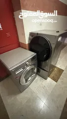  2 Double Washing LG machine and dryer Good condition in ghala