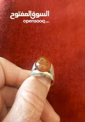  5 خاتم فضه رجالي 925 صياغه رائعه متوج بالعقيق اليمني ملبس شيوخ