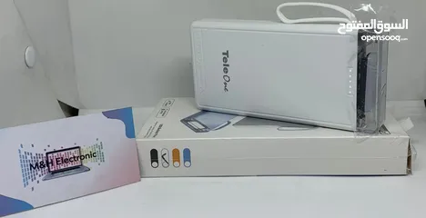  3 اقوى بوربانك 10000mAh  فعلي مع 4 كيبلات