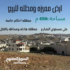  1 ارض في منطقه فلل على مستوى الشارع شفا بدران بالقرب من اكادميه ميراس