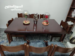  2 طاولة سفرة بحالة ممتازة للبيع خشب زان