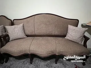  7 كورنر وطقم كنب مصري  كلاسيك وطقم كنب فخم ابيض