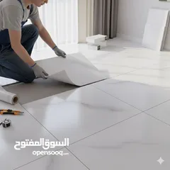  2 بلاط تلزيق فاخر بعدّة ألوان وتصاميم أنيقة خامة قوية ومتينة بتصميم يشبه الرخام الحقيقي