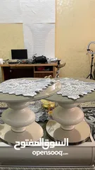  7 طقم كنب فاخر مستعمل + طاولة وسط + طاولتين جانبيتين + سجاد + برادي للبيع