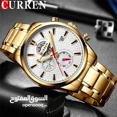  9 ساعات يد رجالي CURREN  المضيئة