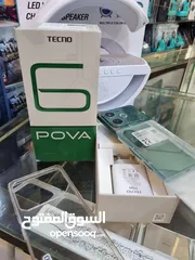  5 رام 16 و 24 مستعمل ايام pova 6  جيجا 256 أغراضة والكرتونه الأصلية مكفول متوفر توصيل