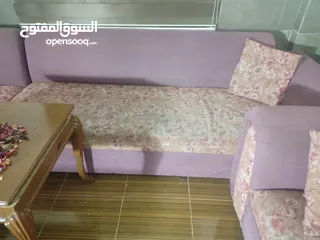  6 غرفة جلوس لون زهري