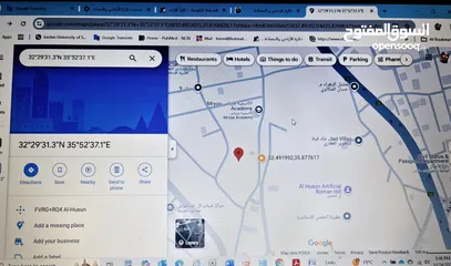  6 ثلاث قطع  ارض مفروزة للبيع ,  موقع مميز في اربد /الحصن.  المساحات: 750 م2, 755 م2, 792م2