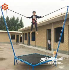  2 بنجي ترامبولين مع حبل مطاط للقفز الحر   . متوفر خدمة التوصيل لجميع المحافظات