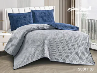  5 لحاف نفخ صيفي مجوز 6 قطع جودة عالية جدا مع كفالة  المقاسات : اللحاف 250×220 الملف 180×200×25 مع مغيط
