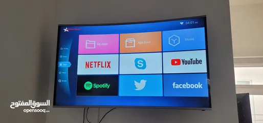  2 Tv smart Curve 55 inch Very clean تلفزيون سمارت كيرف 55 بوصة نظيف جدا