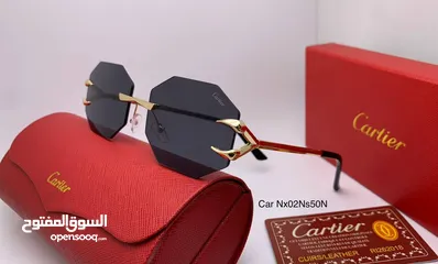  21 نظارات كارتير cartier glasses رجالية ونسائية مع البوكس