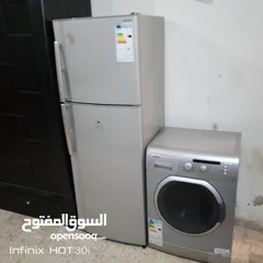  3 ثلاجة شارب 18 قدم و غسالة فينستل نخب للببع