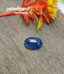  4 ياقوت أزرق مدغشقري طبيعي غير معالج  natural untreated srilanka blue sapphire stone