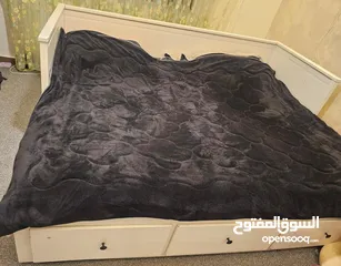  5 تخت مزدوج قابل للطي + وحدة ادراج منتجات ايكيا