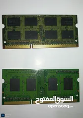  1 حبيتين رام لابتوب Ram DDR3 1600MHz للبيع (2GB+2GB)