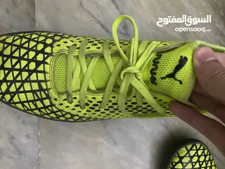  3 حذاء بوما اصلي لون فسفوري و اسود