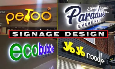  1 Signboard Making & Vinyl Sticker Fixing Services Bahrain