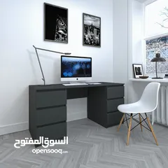  7 مكتب دراسة مميز قياس 150سم عمق 60سم بسعر مميز شامل التوصيل والتركيب متوفر بعدة الوان